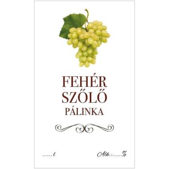 Pálinkás cimke ECO Fehér szőlő 5 db/csomag kép
