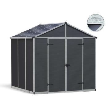 Palram - Canopia Rubicon 8&#039; x 8&#039; antracit heavy duty tá... kép