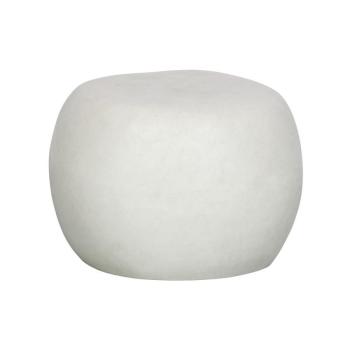 Pebble fehér kerti dohányzóasztal szálas agyagból, ø 50 cm - vtwonen kép