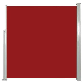 Piros behúzható oldalsó napellenző 140 x 300 cm kép