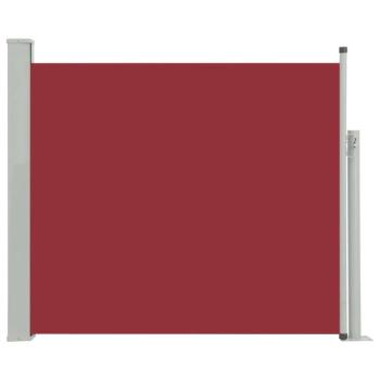 Piros behúzható oldalsó teraszi napellenző 100 x 300 cm kép