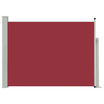 Piros behúzható oldalsó teraszi napellenző 100 x 500 cm kép