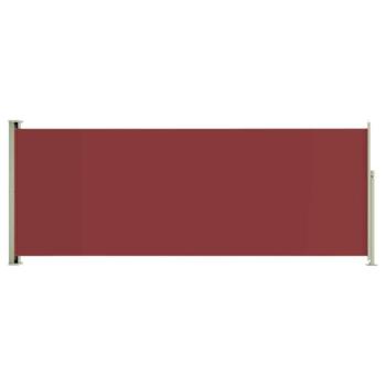 Piros behúzható oldalsó terasznapellenző 117 x 300 cm kép