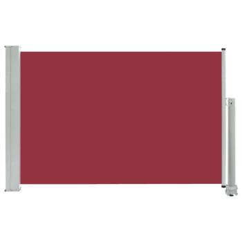 Piros kihúzható oldalsó terasz napellenző 60 x 300 cm kép
