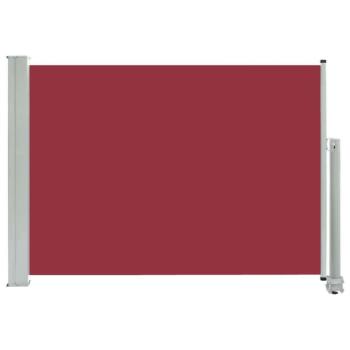 Piros kihúzható oldalsó terasz napellenző 80 x 300 cm kép