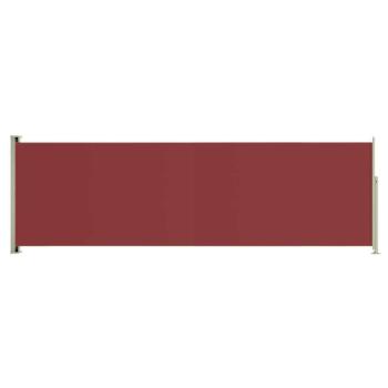 Piros kihúzható terasznapellenző 160 x 500 cm kép