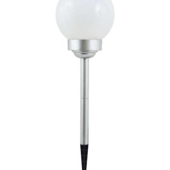 Polifach 4 LED-es kerti Napelemes Lámpa 15cm - Gömb (P-015) - szür... kép