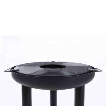RedFire fekete acél barbecue plancha grillező kép