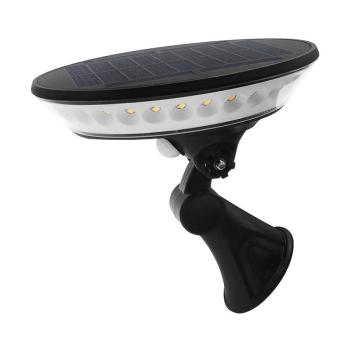 Repülő csészealj LED napelemes Lámpa mozgásérzékelővel - fekete kép