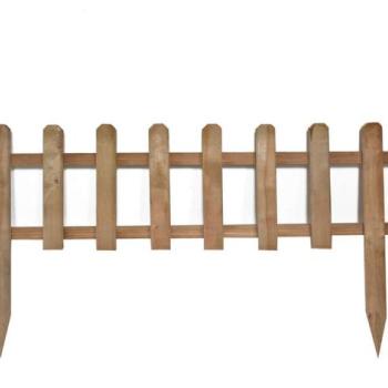 ROJAPLAST fenyőfából készült virágágyás kerítés, natúr - 100 cm () kép