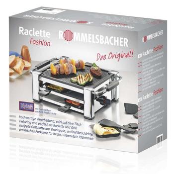 Rommelsbacher Raclette RCC 1000 Fashion Elektromos grillsütő - Inox kép