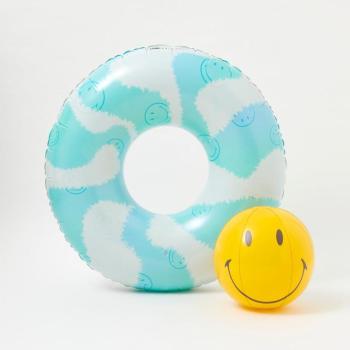 Smiley úszógumi és felfújható labda - Sunnylife kép