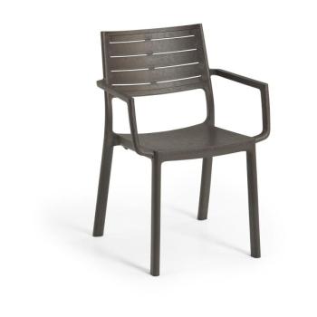 Sötétszürke műanyag kerti szék Metaline – Keter kép