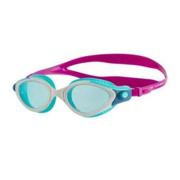 Speedo futura biofuse flexiseal női úszószemüveg, fehér-türkiz-lila kép
