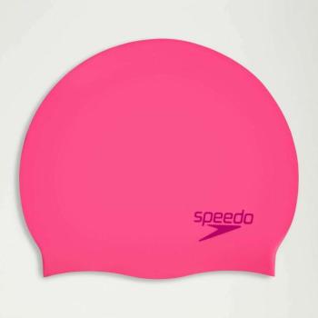 Speedo Junior Plain Moulded Silicone Cap úszósapka, rózsaszín kép