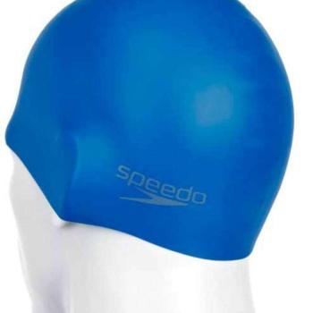 Speedo Plain Moulded Silicone Cap úszósapka, kék kép