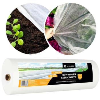 Springos Agrotextil fedőszövet fehér 70 g/m2 1,1 x 50 m kép