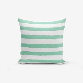 Su Green Striped Modern pamutkeverék párnahuzat, 45 x 45 cm - Minimalist Cushion Covers kép