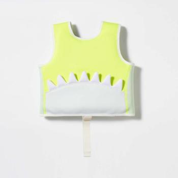Sunnylife Úszómellény Neon sárga cápás - 32.5 x 34 cm kép