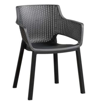 Szürke műanyag kerti szék Eva – Keter kép