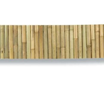 Természetes bambusz kerti szegély 100x35cm, natúr színű kép