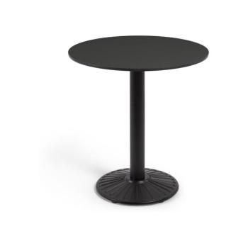 Tiaret fekete kerti étkezőasztal, ø 68 cm - Kave Home kép