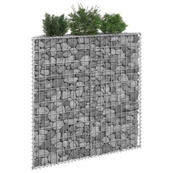 Trapéz alakú horganyzott acél gabion magaságyás 100x20x100 cm kép
