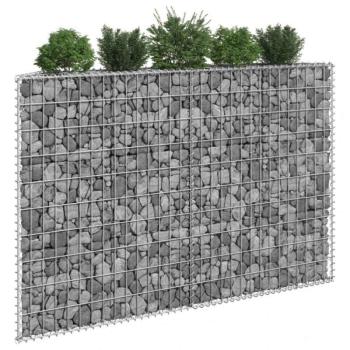 Trapéz alakú horganyzott acél gabion magaságyás 150x20x100 cm kép