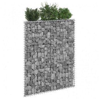 Trapéz alakú horganyzott acél gabion magaságyás 80x20x100 cm kép