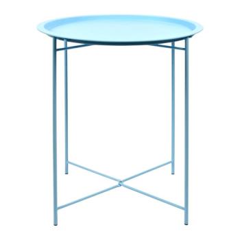 Türkiz összecsukható acél kerti asztal, 46 x 46 x 52 cm - Escchert Design kép