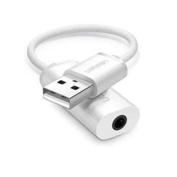 UGREEN US206 audioadapter, USB-mini Jack 3,5 mm-es AUX (fehér) kép