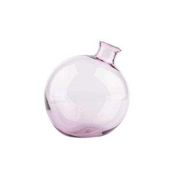Üveg gömb váza, dekorációs kiegészítő, 1 literes, lila kép