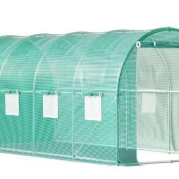 Üvegház, kerti sátor - zöld, 4,5x2x2m kép