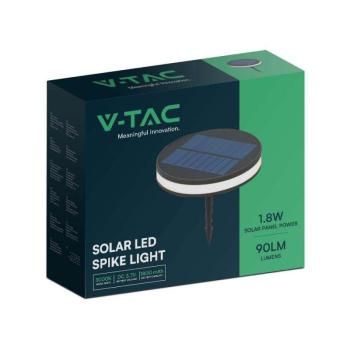 V-TAC napelemes 1.8W leszúrható LED lámpatest, meleg fehér, IP54... kép