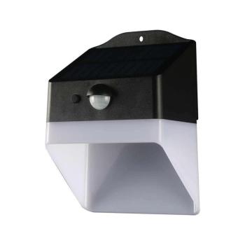 V-TAC napelemes fali lámpa 2W, természetes fehér, szenzorral, PAN... kép