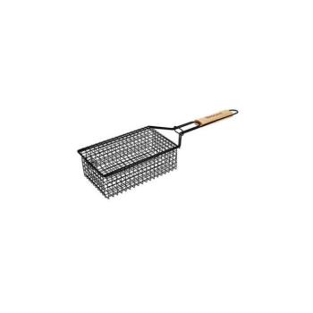 Vaggan grillrács, rozsdamentes acél, 22x13x7,5 cm, fekete kép