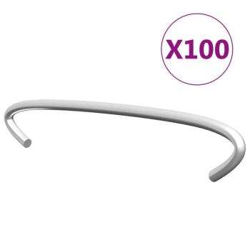 vidaXL 100 db horganyzott acél gabionhorog 10 cm kép