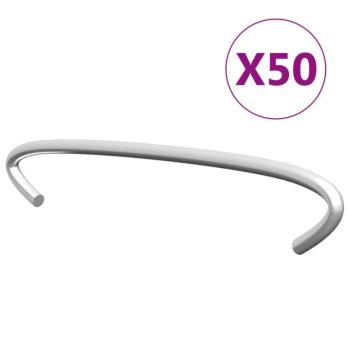 vidaXL 50 db horganyzott acél gabionhorog 10 cm kép