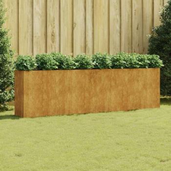 vidaXL corten acél kerti magaságyás 280x40x80 cm kép
