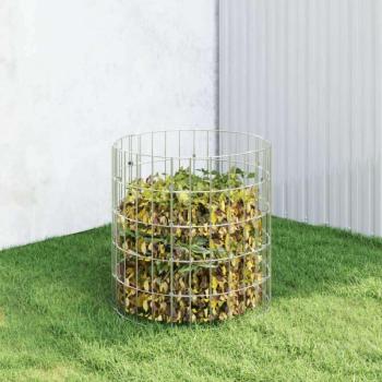vidaXL horganyzott acél kerti komposztáló Ø50 x 50 cm kép