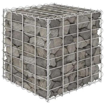 vidaXL kocka alakú acélhuzal gabion magaságyás 40 x 40 x 40 cm kép