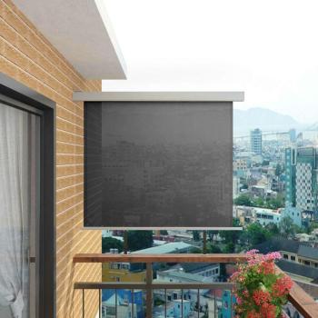 vidaXL multifunkciós szürke oldalsó napellenző erkélyre 150 x 200 cm kép