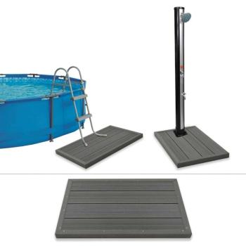 vidaXL WPC padlóelem szolárzuhanyhoz vagy medencelétrához kép