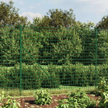 vidaXL zöld dróthálós kerítés cövekekkel 1,6 x 10 m kép