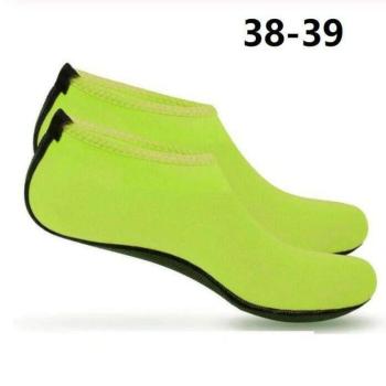 Vizicipő, tengeri cipő, úszócipő, fürdő cipő - 38-39 Neonzöld kép