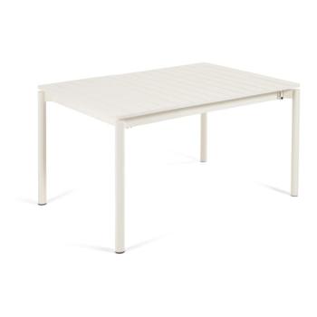 Zaltana fehér alumínium kerti asztal, 140 x 90 cm - Kave Home kép