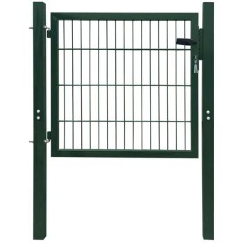 Zöld 2D kerítéskapu (egyetlen panel) 106 x 130 cm kép