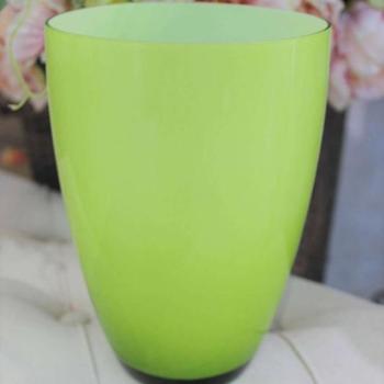 Zöld üveg váza orchideára 20cm kép